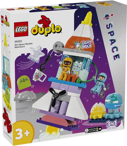 LEGO 10422 Duplo 3 in 1 Space Spaceshuttle für viele Abenteuer