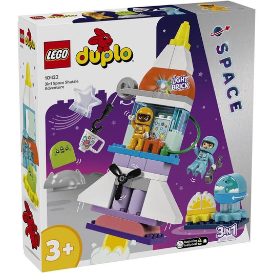 LEGO 10422 Duplo 3 in 1 Space Spaceshuttle für viele Abenteuer