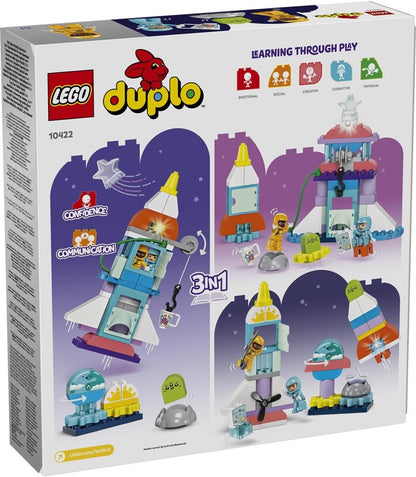 LEGO 10422 Duplo 3 in 1 Space Spaceshuttle für viele Abenteuer
