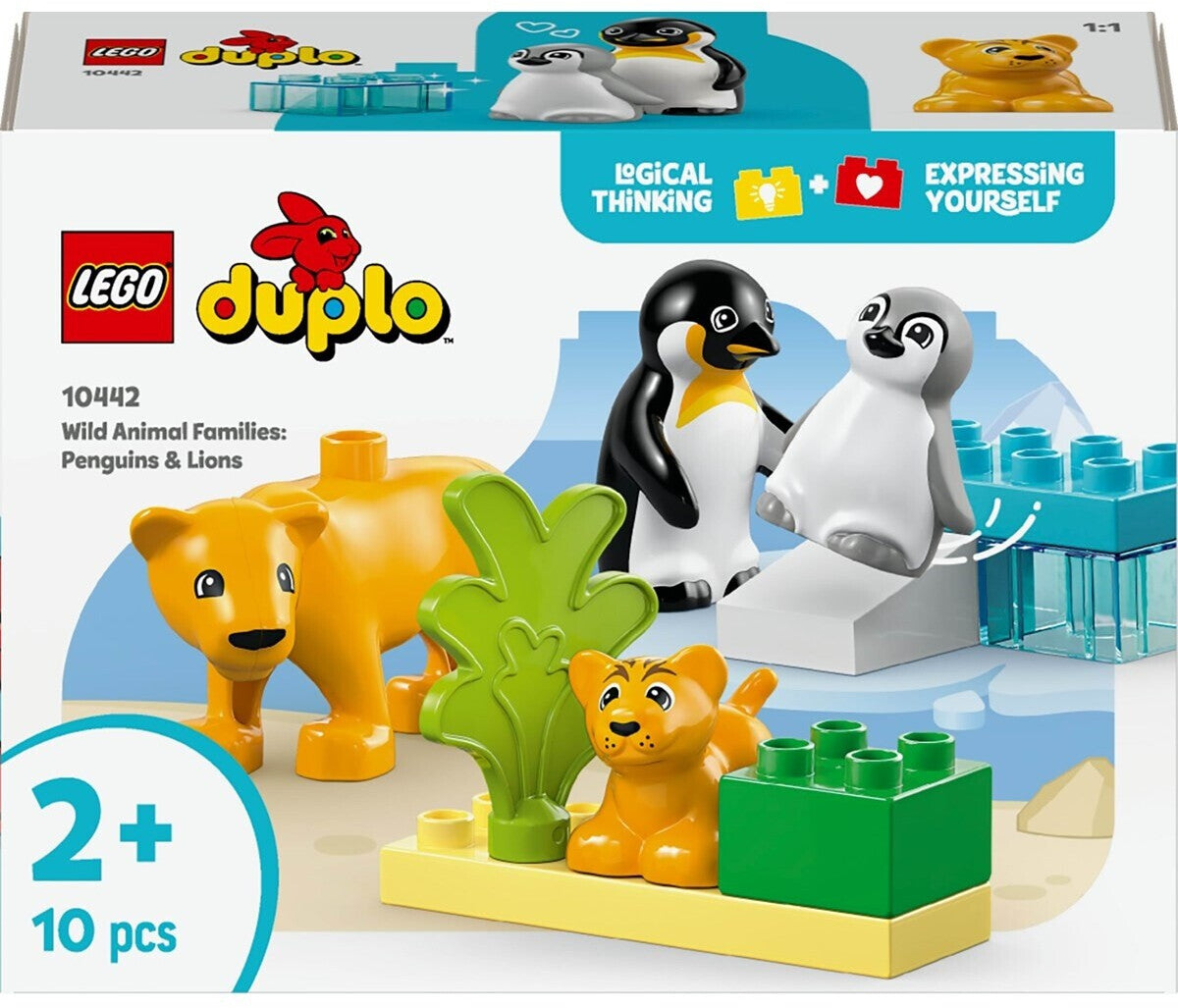 LEGO 10442 Duplo Wildtierfamilien Pinguine und Löwen