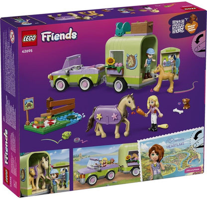 LEGO 42695 Friends Pferd und Fohlen mit Pferdeanhänger