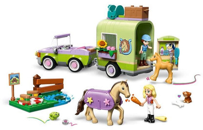 LEGO 42695 Friends Pferd und Fohlen mit Pferdeanhänger