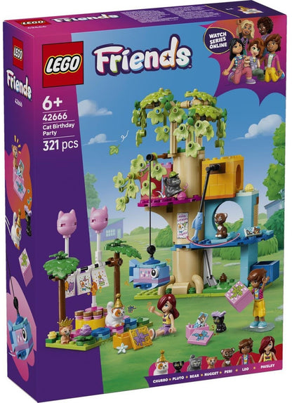 LEGO 42666 Friends Katzengeburtstagsparty & Baumhaus