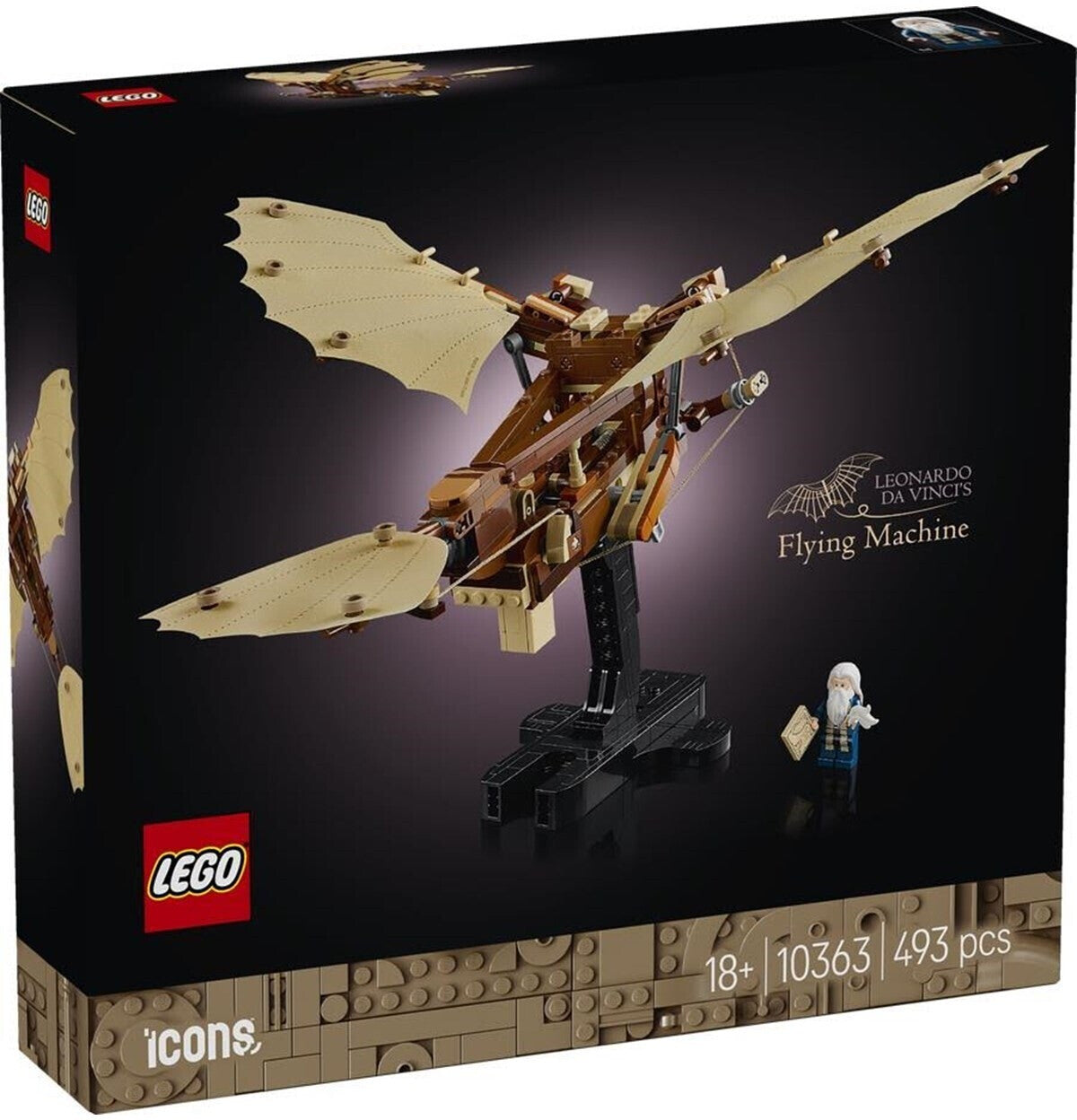 LEGO Icons Leonardo da Vincis Fluggerät