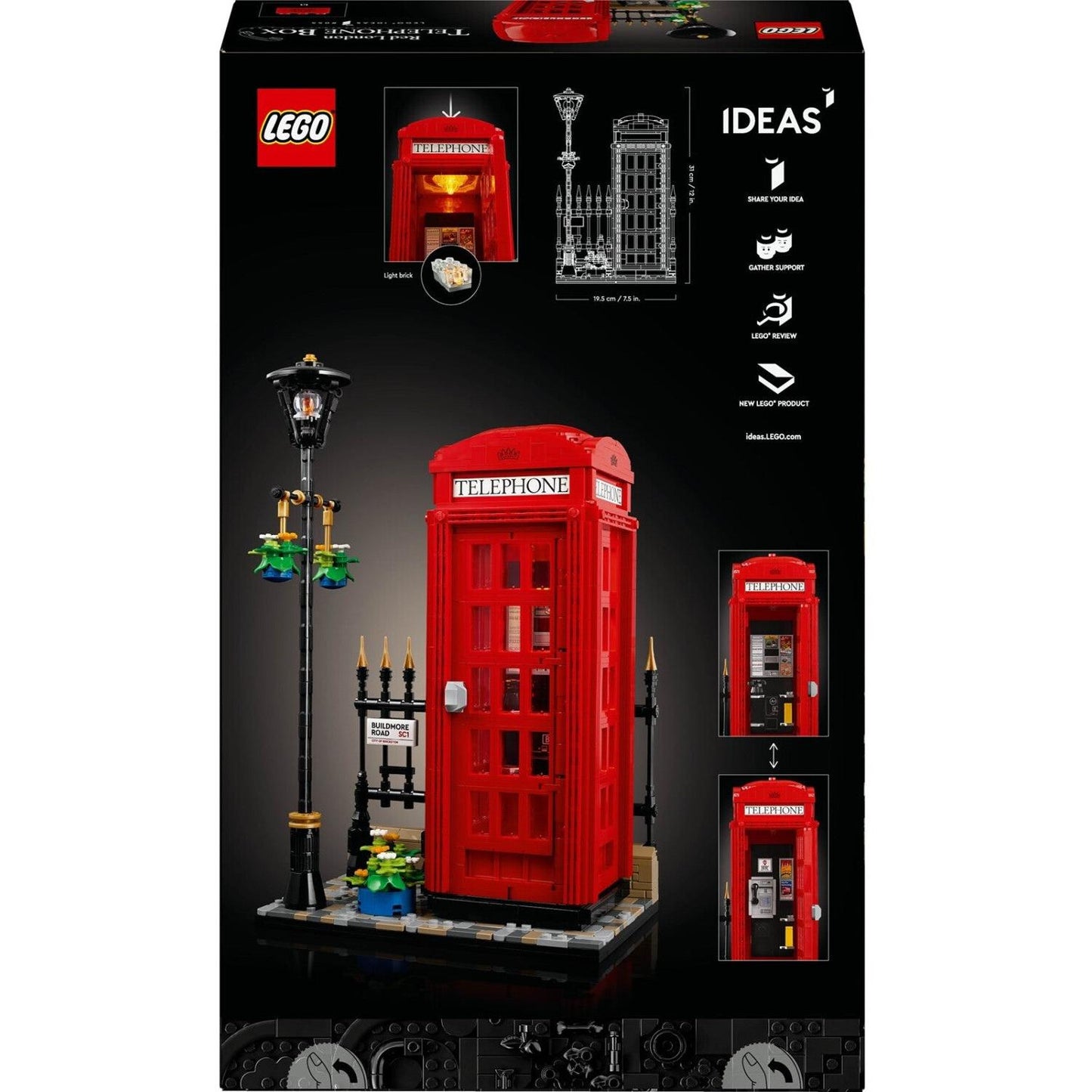 LEGO 21347 Ideas Rote Londoner Telefonzelle