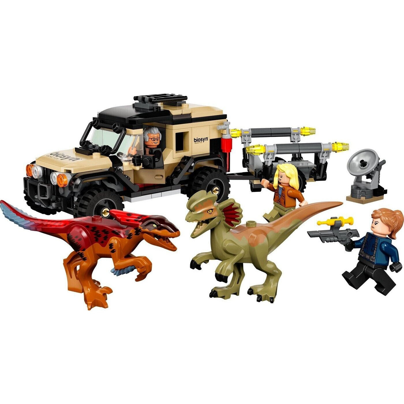 LEGO 76951 Jurassic World Pyroraptor & Diliphosaurus Transport