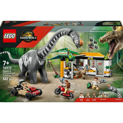 LEGO 76973 Jurassic World Raptor & Titanosaurus: Große Fährtensuche