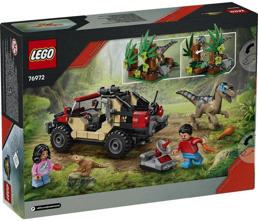 LEGO 76972 Jurassic World Raptor Verfolgungsjagd mit dem Geländewagen