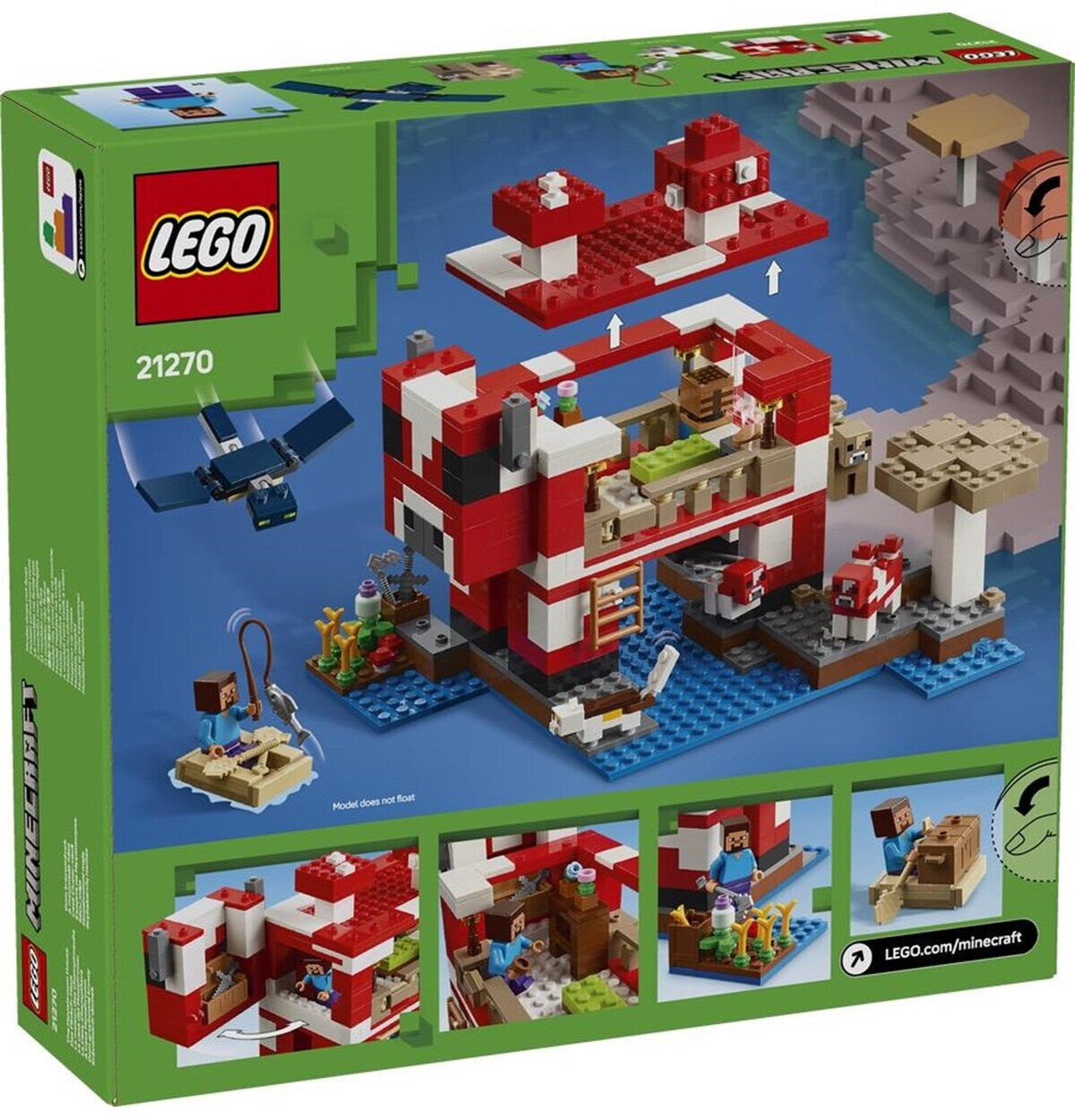 LEGO 21270 Minecraft Das Pilzkuh-Haus