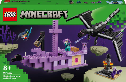 LEGO 21264 Minecraft Der Enderdrache und das Endschiff