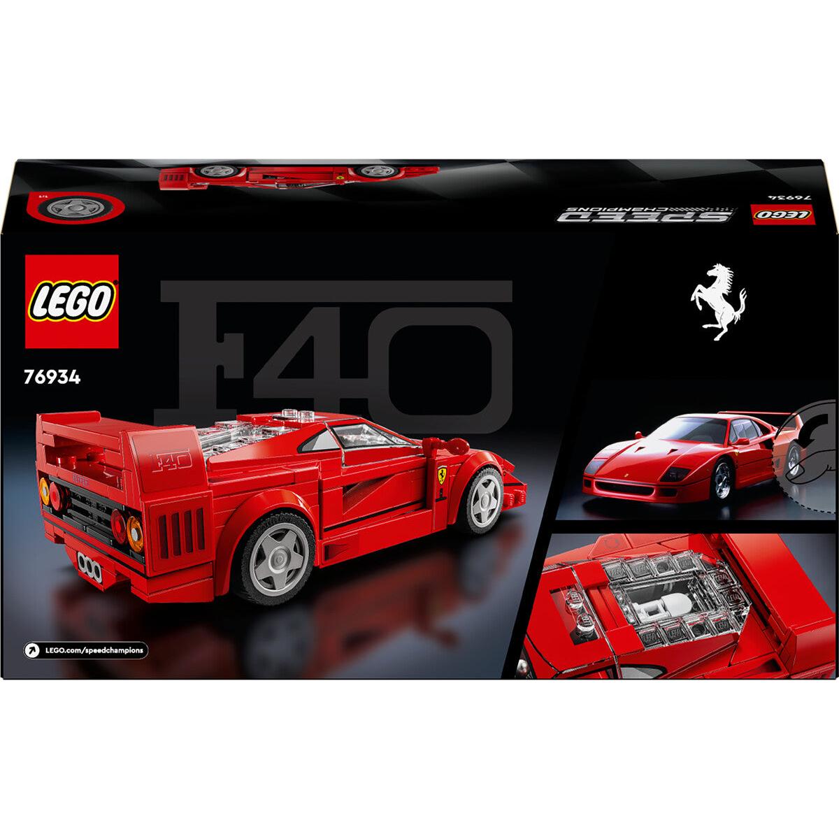 LEGO 76934 Speed Champions Ferrari F40 Supersportwagen