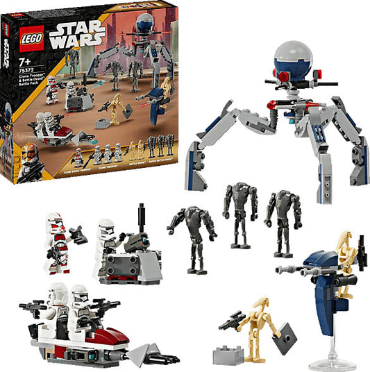 LEGO 75372 Star Wars Clone Trooper & Battle Droid Battle Pack