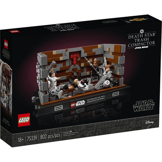 LEGO 75339 Star Wars Müllpresse im Todesstern Diorama Rarität