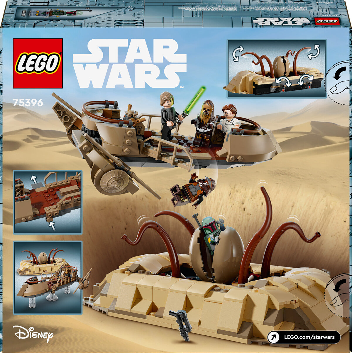 LEGO 75396 Star Wars Wüstenschiff und Sarlacc Grube
