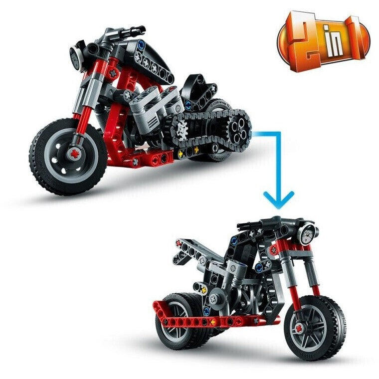 LEGO 42132 Technic 2in1 Chopper / Abenteuer-Bike