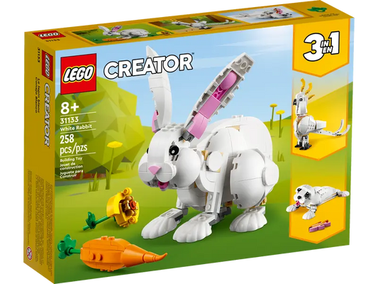LEGO 31133 Creator 3in1 Weißer Hase / Kakadu / Robbe