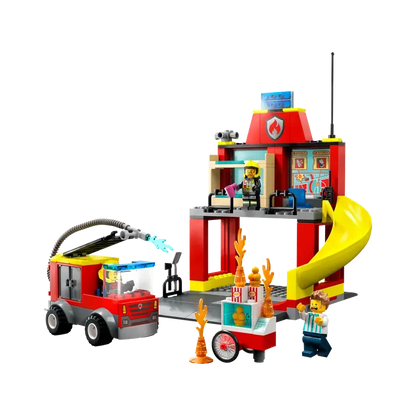 LEGO 60375 City Feuerwehrstation und Löschauto ab4+