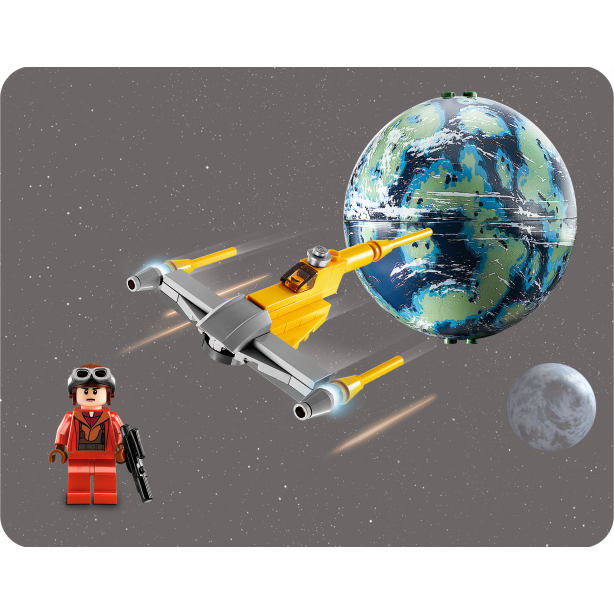LEGO 9674 Star Wars Naboo Starfighter &; Naboo Rarität