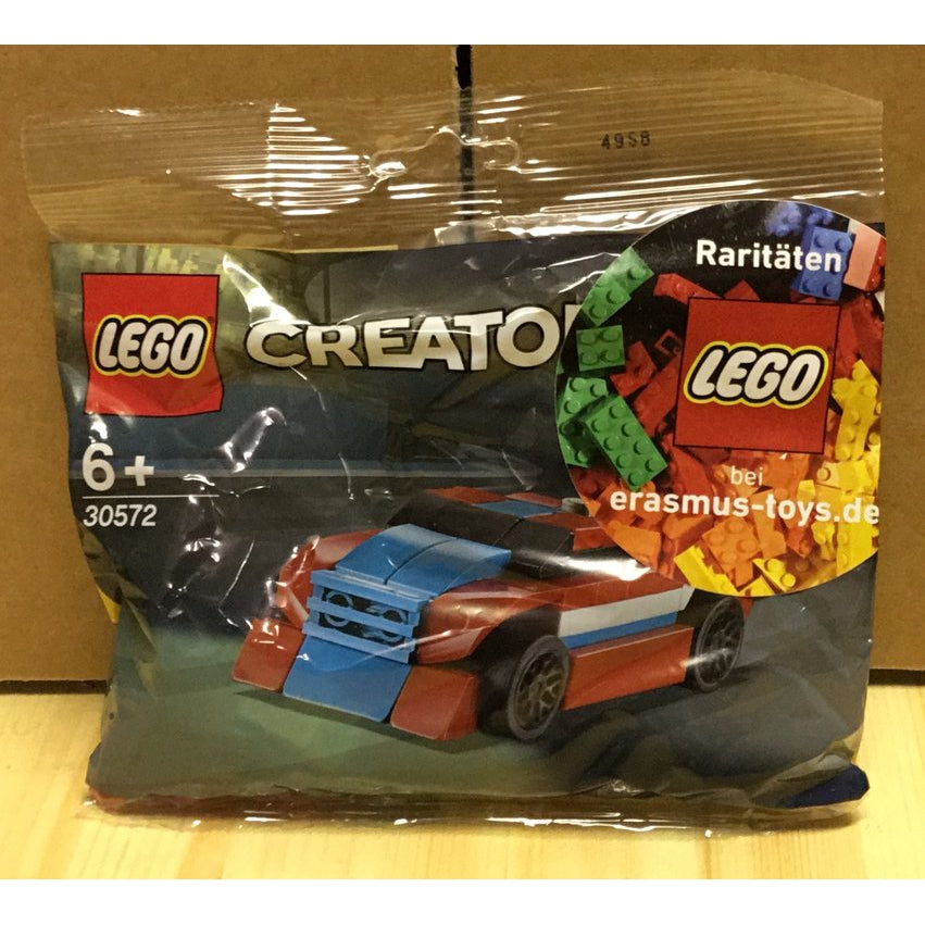 Lego 30572 Polybag Race Car Rennwagen mit Werbeaufkleber