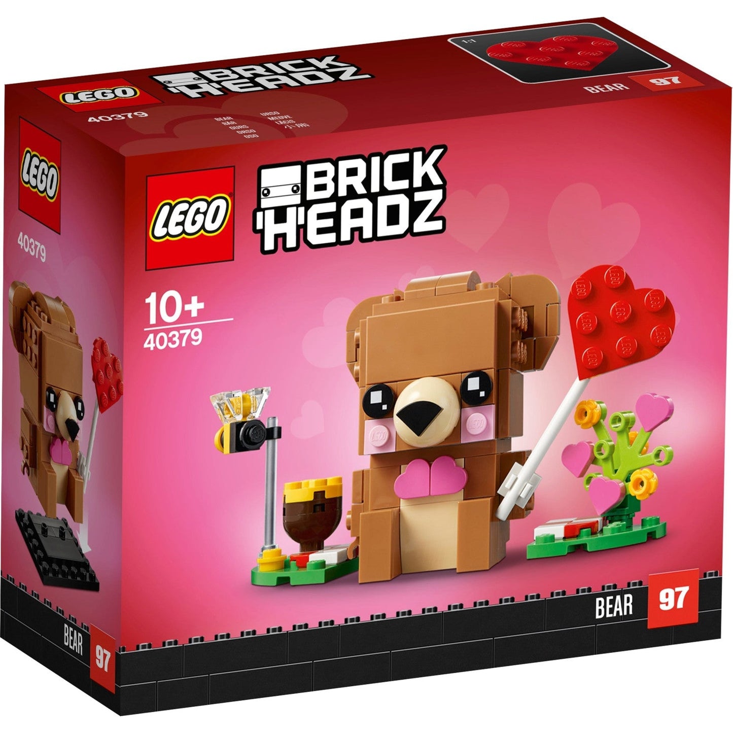 LEGO 40379 BrickHeadz Valentinstag Bär Rarität