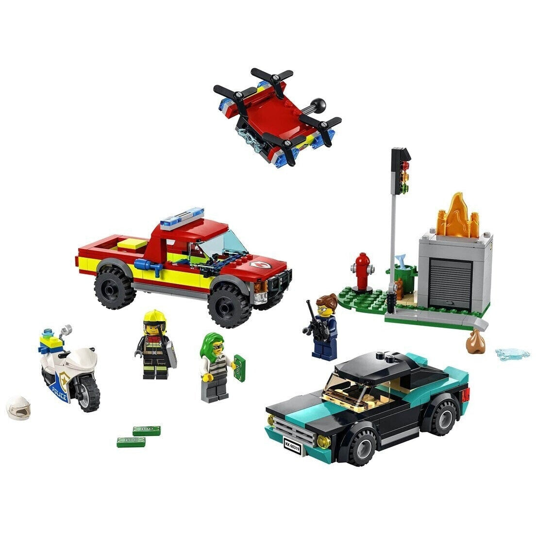 LEGO 60319 City Feuerwehr Löscheinsatz und Verfolgungsjagd