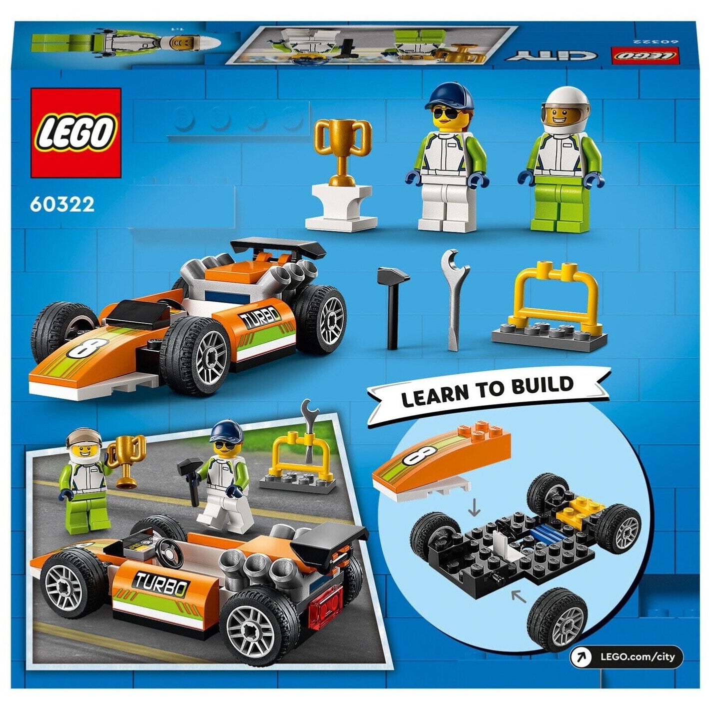 LEGO 60322 City Rennauto ab 4+