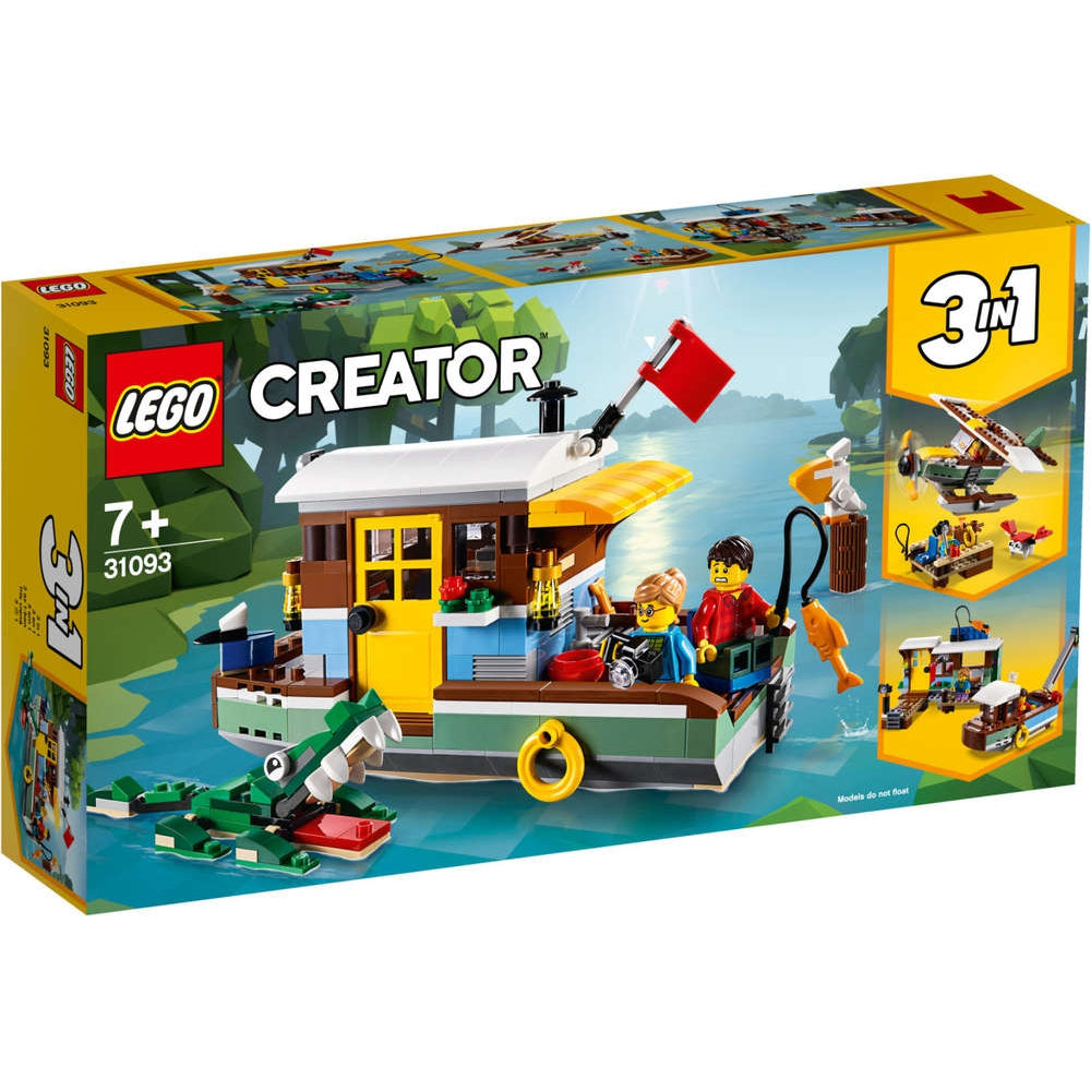 LEGO 31093 Creator 3 in 1 Hausboot / Wasserflugzeug / Fischerdorf Rarität