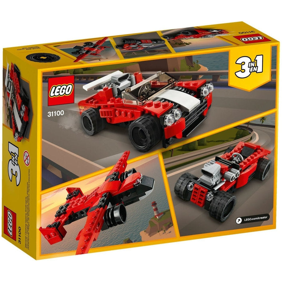 Lego 31100 Creator 3 in 1 Sportwagen Hot Rod Flieger