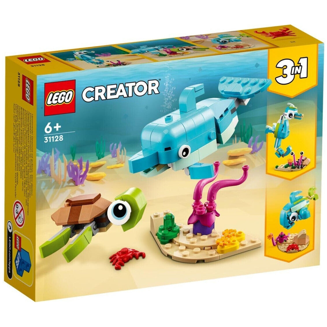 LEGO 31128 Creator 3in1 Delfin und Schildkröte