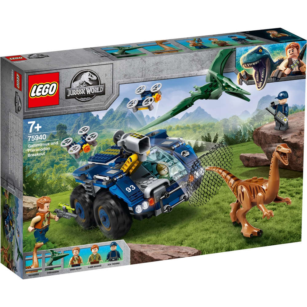 LEGO 75940 Jurassic World Ausbruch Gallimimus und Pteranodon