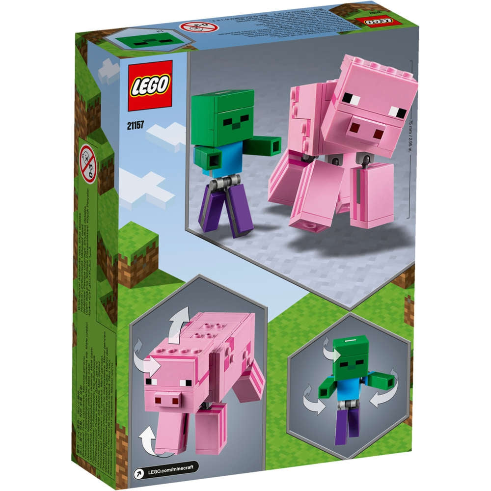 LEGO 21157 Minecraft BigFig Schwein mit Zombiebaby