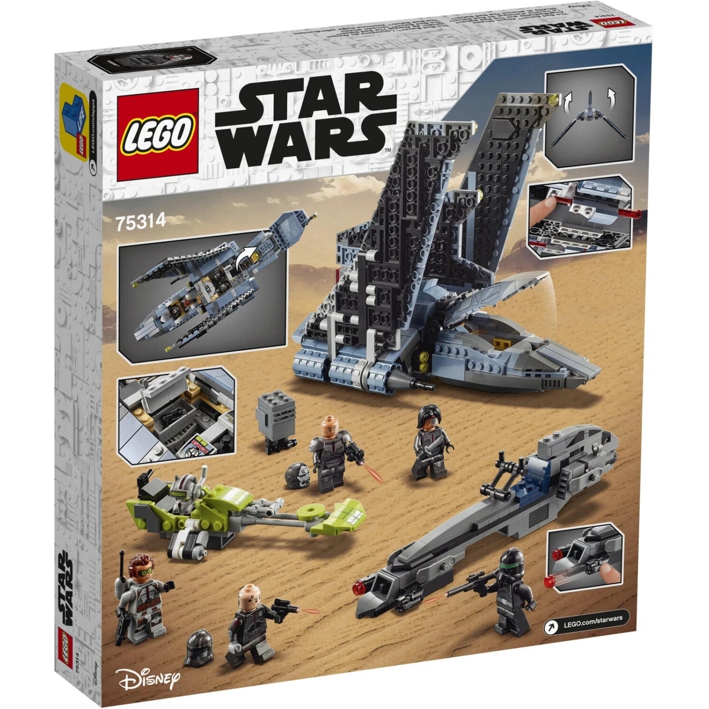 LEGO 75314 Star Wars Angriffsshuttle aus The Bad Batch Rarität